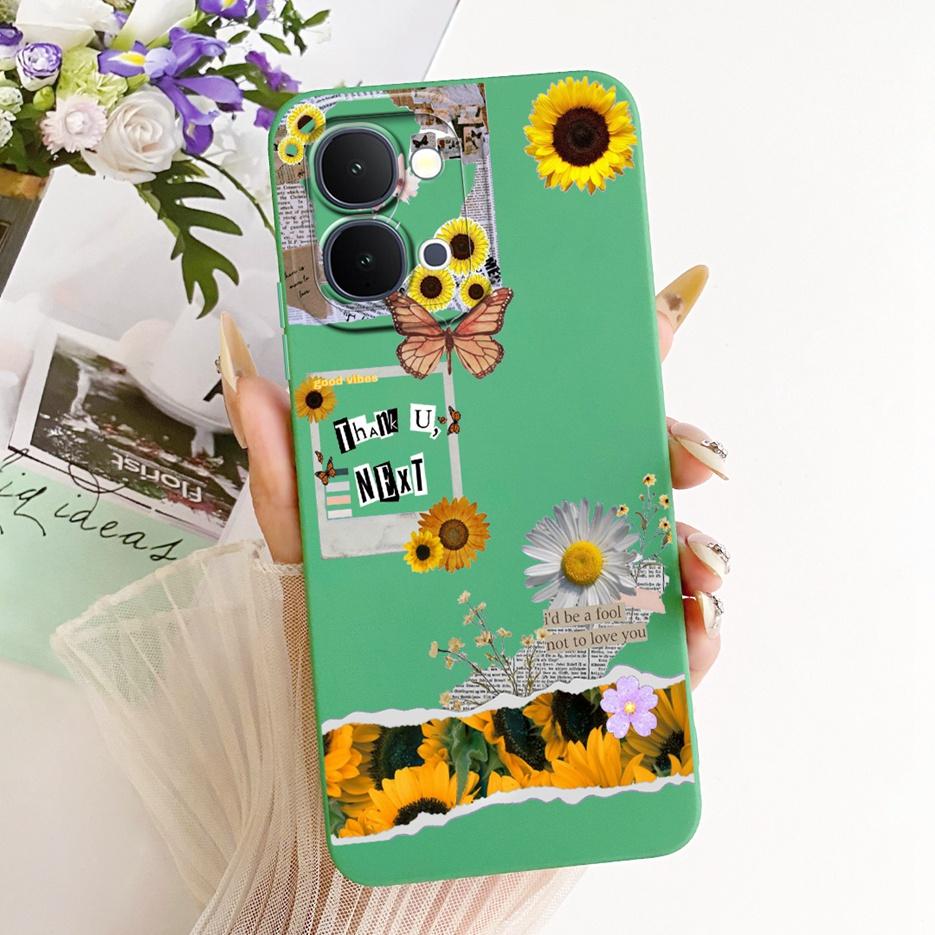 For Vivo Y31d 4G Case V2543 Stylish Girls Butterfly Painted Cover Soft TPU Phone Case For Vivo Y51 Pro 5G V2544 Vivo Y500i Shell