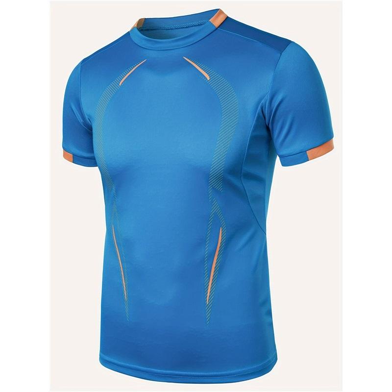 Summer Men's Fitness Sports Training Breathable Short-sleeved Quick-drying Clothes Men's Sports Fashion Short-sleeved T-shirt