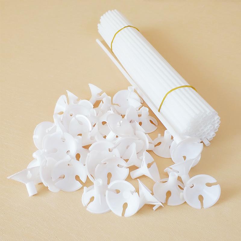 

40 см белые стержни для поддержки воздушных шаров для мероприятий – прочный, новый материал