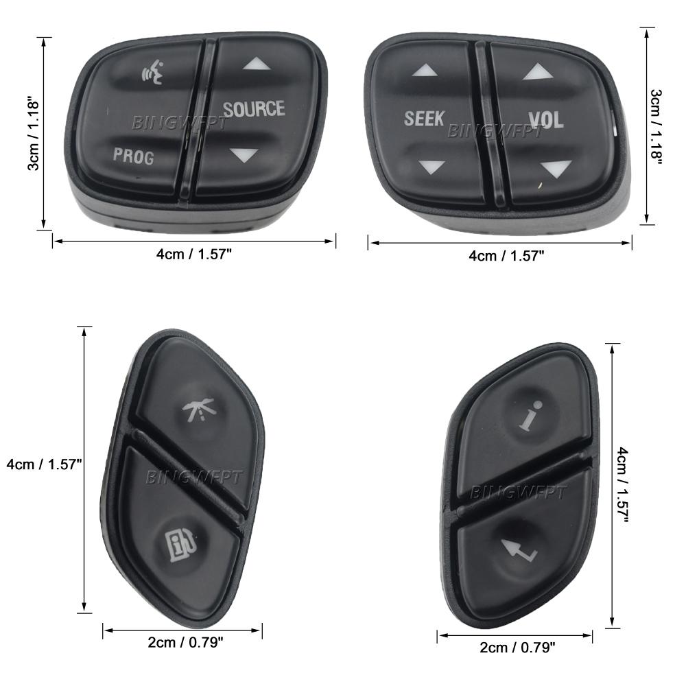 Auto Parts Steering Wheel Radio Volume Control Switch Button For Hummer H2 Buick Rainier Chevrolet Tahoe GMC Yukon 2003-2006