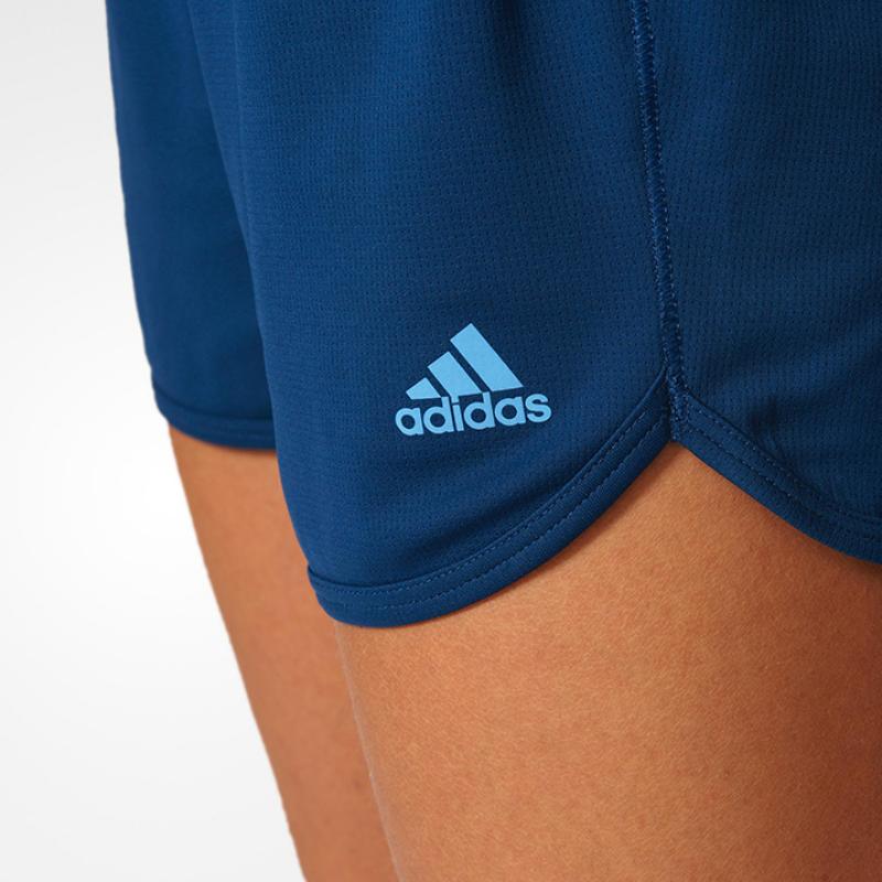 adidas Oryginalne Jednokolorowe Logo Marki Luźny Krój Szorty Sportowe Damskie Szorty Niebieskie B45808