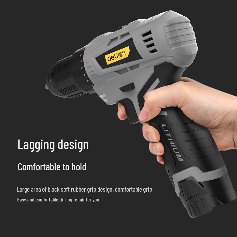 Deli 12V Cordless Electric Drill & Screwdriver CN plug (adapter included)