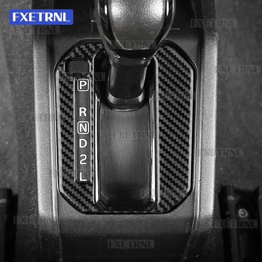 For Suzuki Jimny 2019-2025 Auto Gear Shift Frame Carbon Trim Anti Scratch Center Console Interior Decor Upgrade Mod Accessories