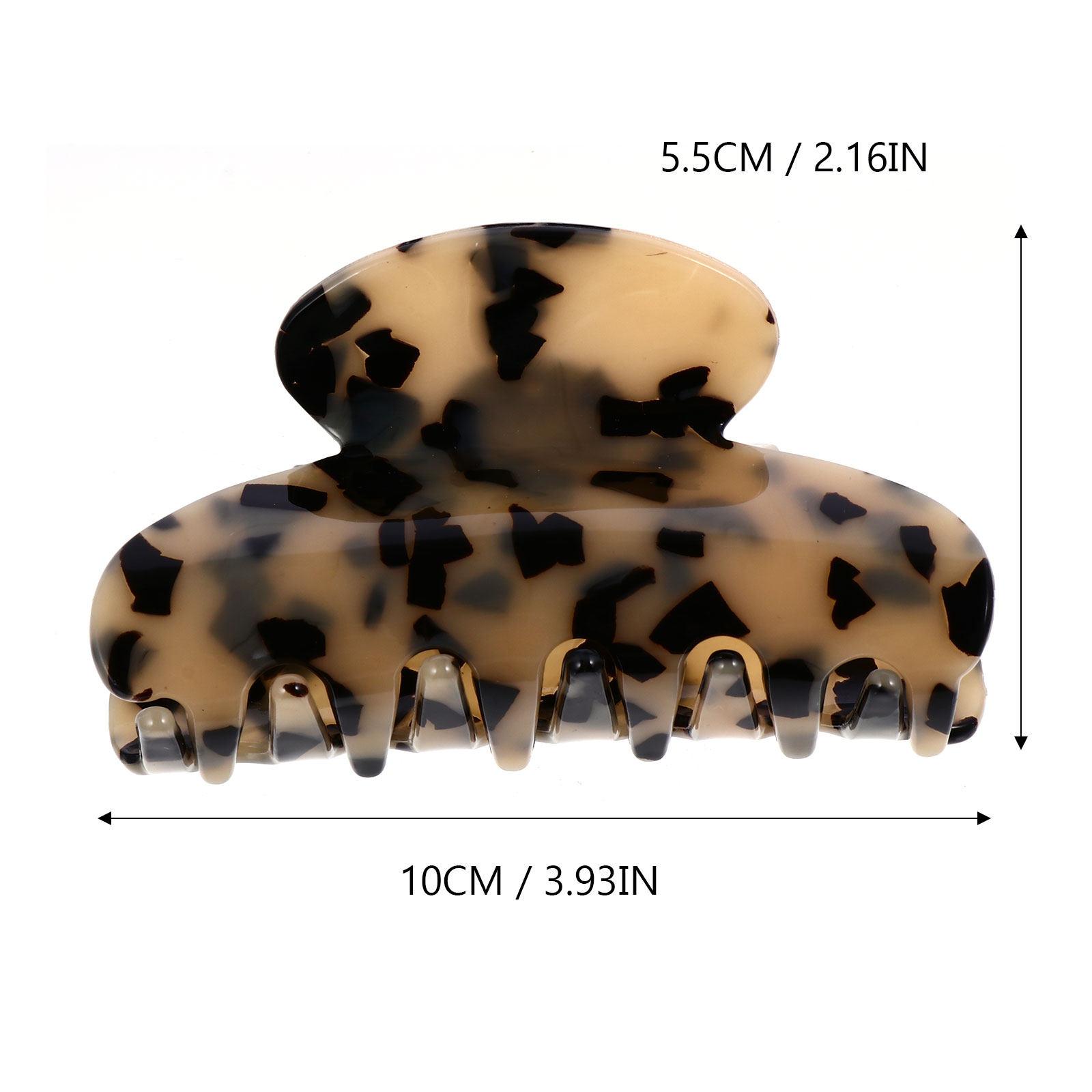 

1Pcs Marble Pattern Acrylic Hair Claw Clip Retro Elegant Toothed Barrette for Women Ponytail Hair Clamp Chic Indoor Decorative