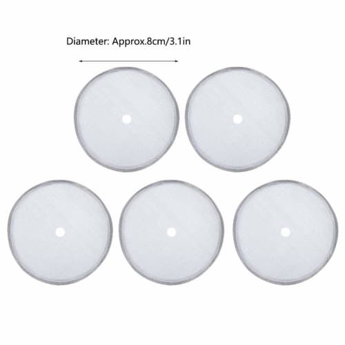 5 Pieces Stainless Steel Coffee Filter Replacement Screens for 600ml French Press Coffee Pot Mesh Filter Accessories