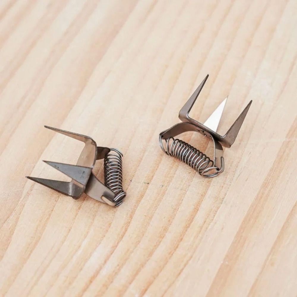 2pcs DIY Tea Cup Fingertip Dip Glaze Clip Stainless Steel Ceramic Glazing Tool Pottery Glaze Tools