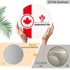 2D Flat, 1pc Patriotic Canada Day Round Aluminum Metal Sign, July 1st Independence Day Maple Leaf & Flag Design, Durable & Weatherproof Wall Decor