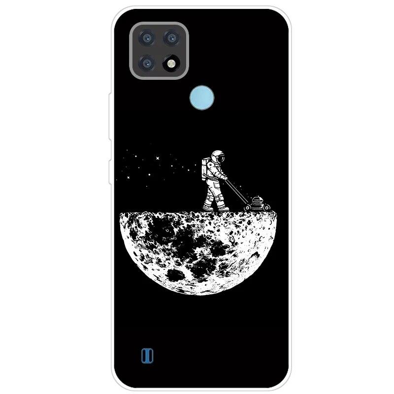 Realme C21 Hülle 6.5'' Klar Silikon Fudnas Weiche TPU Hülle Für Realmi C21 2021 Hülle C 21 Handyhüllen Rückseite RealmeC21 Bumper