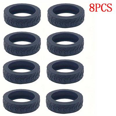 8-Piece Luggage Wheel Protective Cover Silent Silicone Cover And Universal Noise Reduction Accessories Thicken Texture Silicone