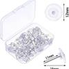 Clear Round Gear Push Pin Thumbtacks for Cork Boards
