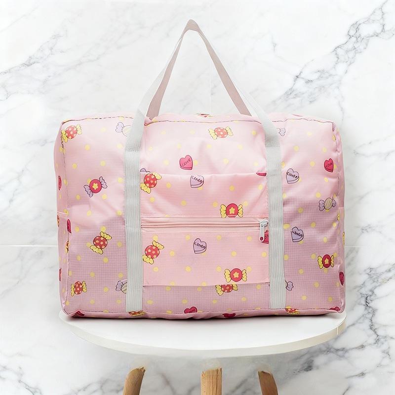 Foldable Extra Large Travel Duffel Bag – Lightweight Polyester with Stylish Star Pattern, Easy Storage & Fast Packing