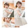 Baby Crew Ceremony Short Sleeve Shrine 80 [SAIHIME] Children's Dress, One-Piece Dress, Neck, Dress, Formal, Embroidered, Dress, Visit, Recital,