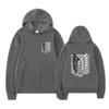 Attack on Titan Survey Corps Men's Hoodies Boys Harajuku Girls Pullover Fancy Music Gift Loose Comfortable Sweatshirt