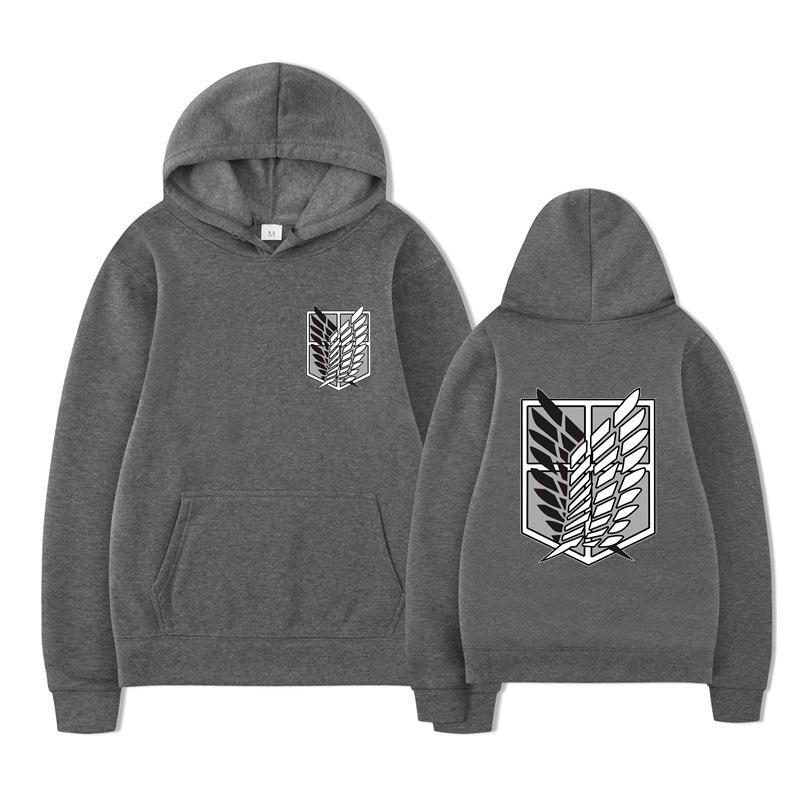 Attack on Titan Survey Corps Men's Hoodies Boys Harajuku Girls Pullover Fancy Music Gift Loose Comfortable Sweatshirt