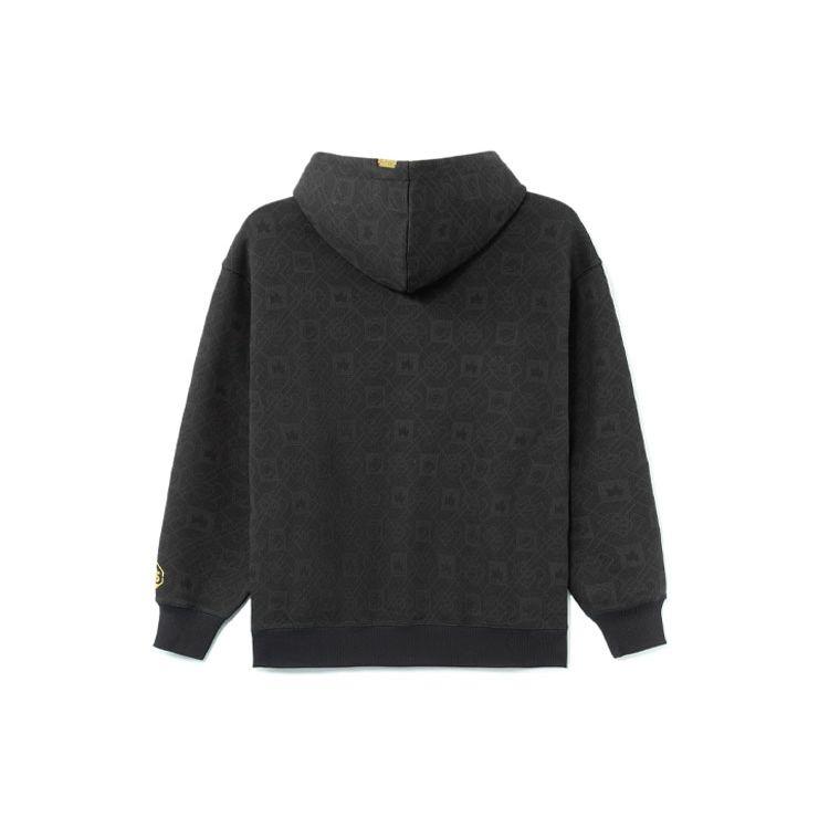 Li Ning Badfive Series Jiangzuo Fengliu Pullover Sweatshirt Unisex Sweatshirt Black AWDRE21-1