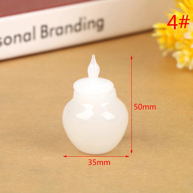 1:12 Scale Miniature Dollhouse Glass Canister Mini Cookies Candy Jar Bottle for OB11 Doll Kitchen Play Food Toy Accessories