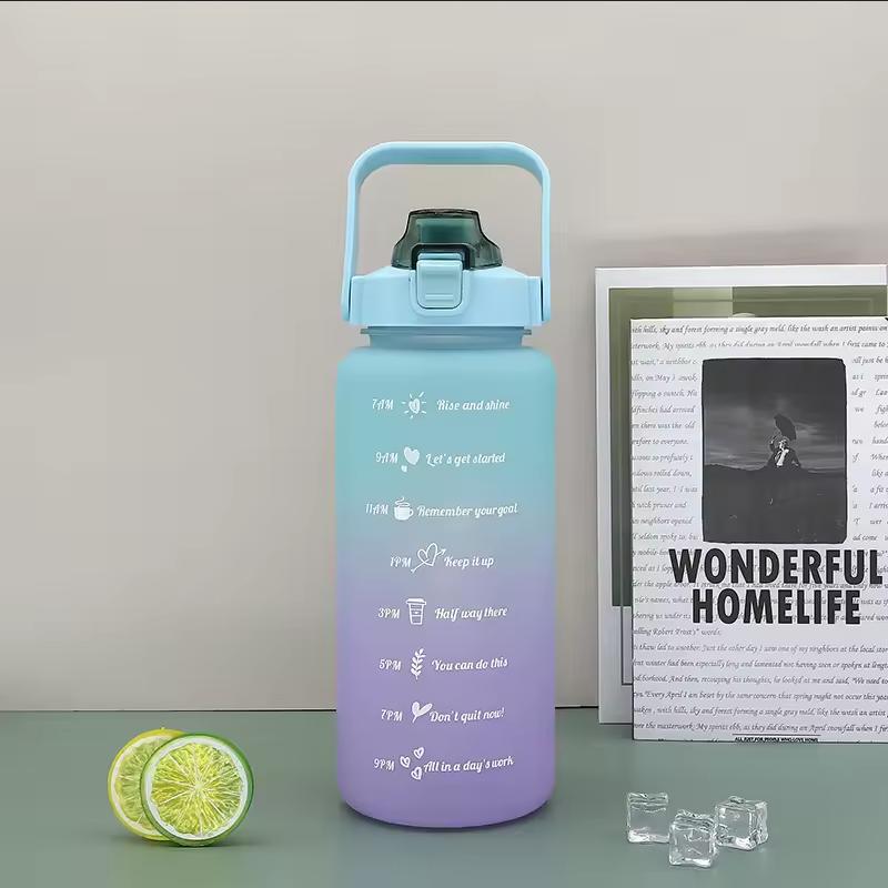 300ml/750ml/2L Water Bottle Motivational Sport Water Bottle Leakproof Bottles Drinking Outdoor Travel Gym Fitness Jugs