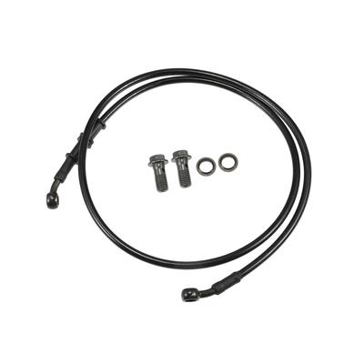 BULLSPANN Σωλήνας Φρένων Μοτοσυκλέτας, Σωλήνας Συμπλέκτη, Σωλήνας, Για Μοτοσυκλέτες, ATV, Ποδήλατα Off-Road, Καθολικός, Ανθεκτικός, Ανταλλακτικό, Μαύρος, Γωνία 28°, 120cm