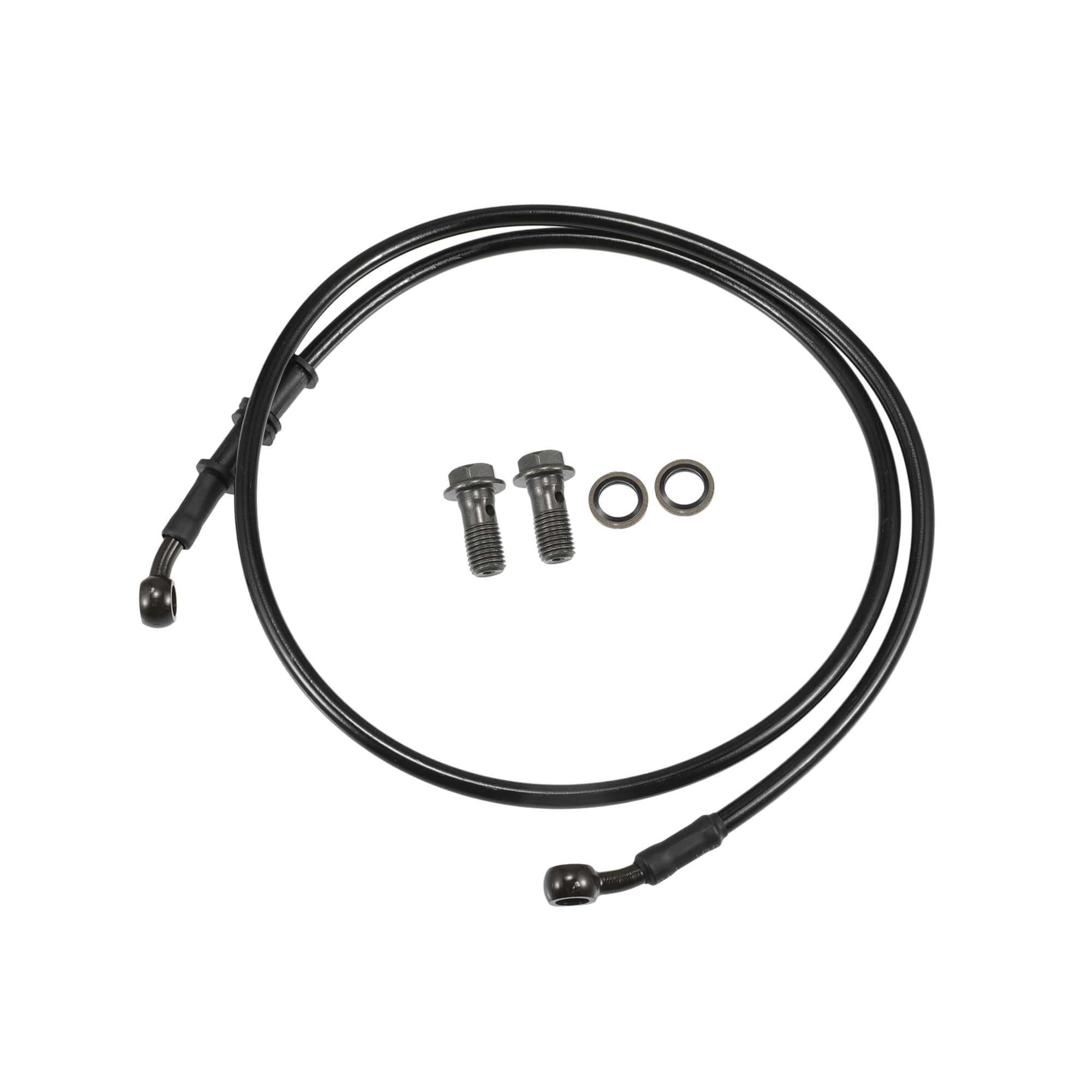 

BULLSPANN Motorcycle Brake Hose, Clutch Hose, Hose, For Motorcycles, ATVs, Off-Road Bikes, Universal, Durable, Replacement, Black, Angle 28°, 120cm 120cm чёрный