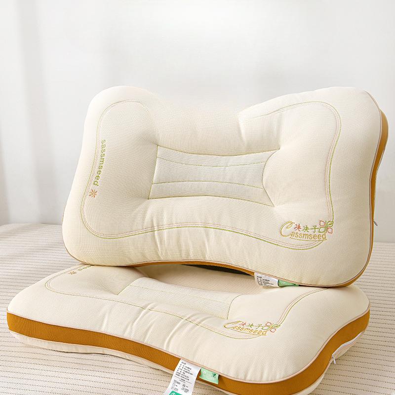 

Подушка для шеи Jue Mingzi, подушка с раздельным сердцевиной из перьевого бархата, подушка для глубокого сна, для дома и учебы, одинарная, для всей головы 48 * 74cm one pack