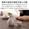 Mino Ware Tokkuri and Ochoko Hare to Approximate Capacity Made in Microwave and Dishwasher For Hot or Cold 1 Go &NE Set, Shironeri, Ke, 250ml, Japan,