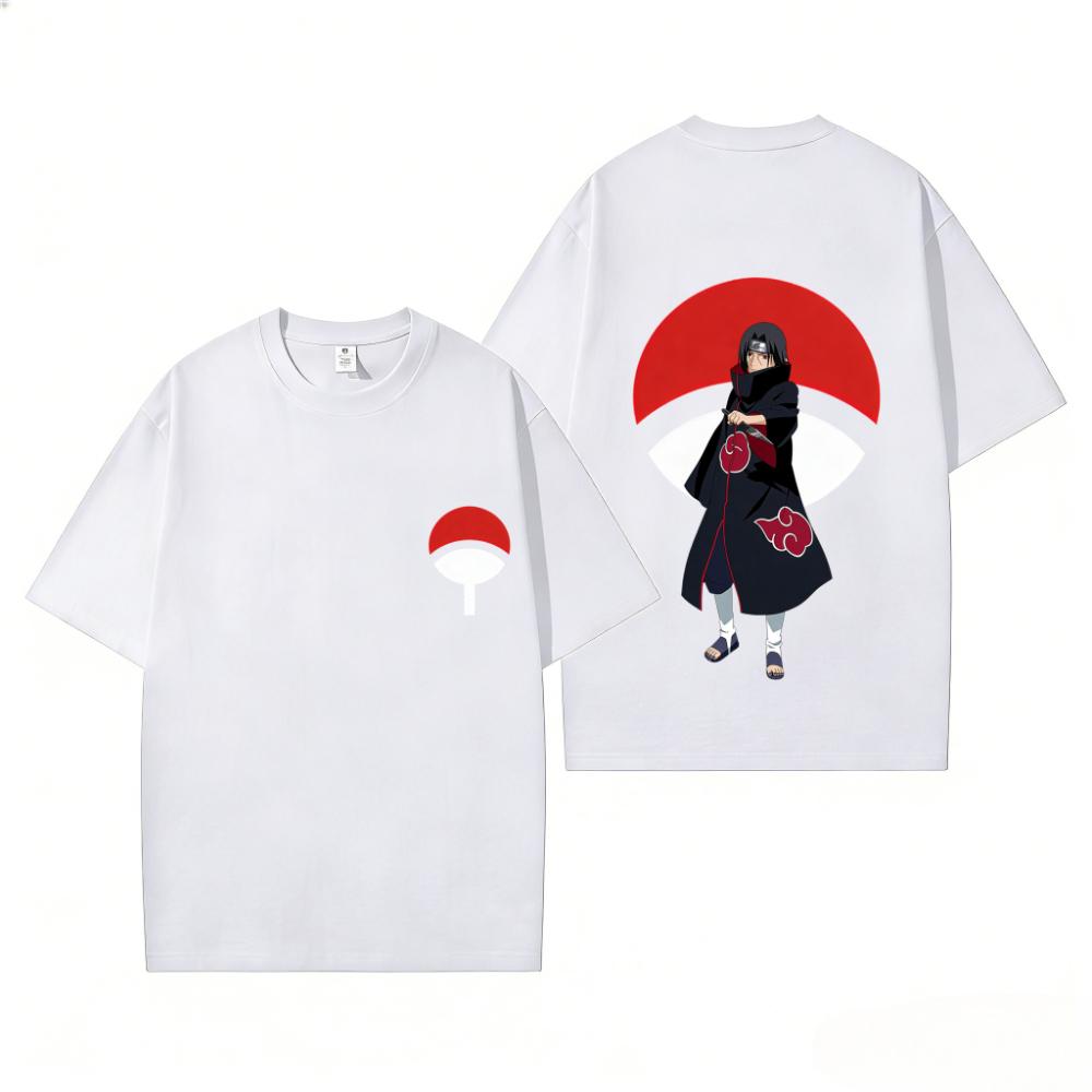 Cartoon Anime Naruto Aufdruck Oberteil 2026 Sommer Neues T-Shirt Unisex Anime Naruto Sport Baumwoll-T-Shirt