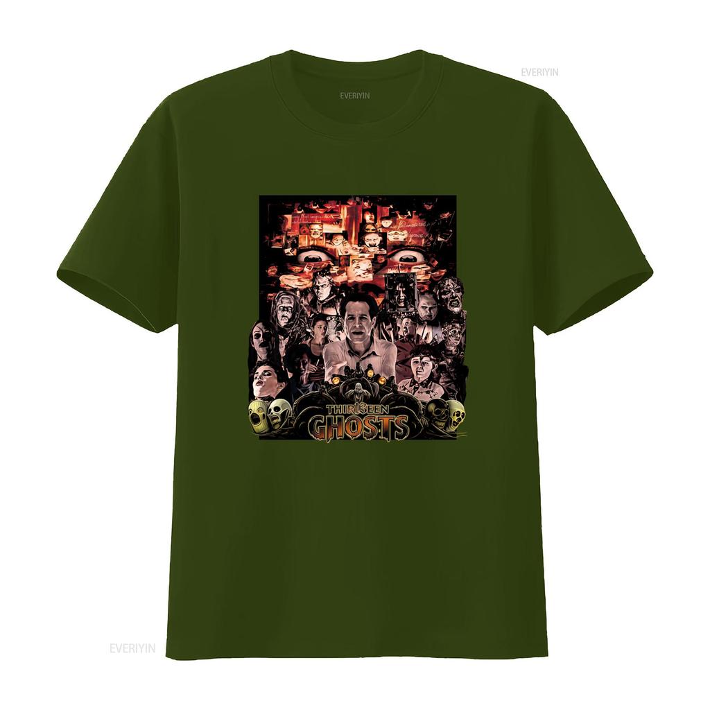 Thirteen Ghosts Horror Movie T Shirt for Cotton vintage Washed Stylish graphic designer clothes fashion Comfortable
