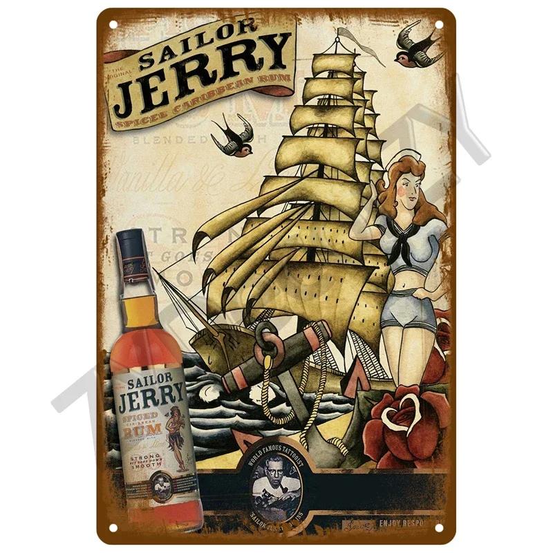 1 pièce Plaque Métallique Bière: Affiche Drôle avec Marque de Rhum Vintage - Art Métallique pour Décoration Murale Accrocheuse dans les Bars, Pubs, Clubs