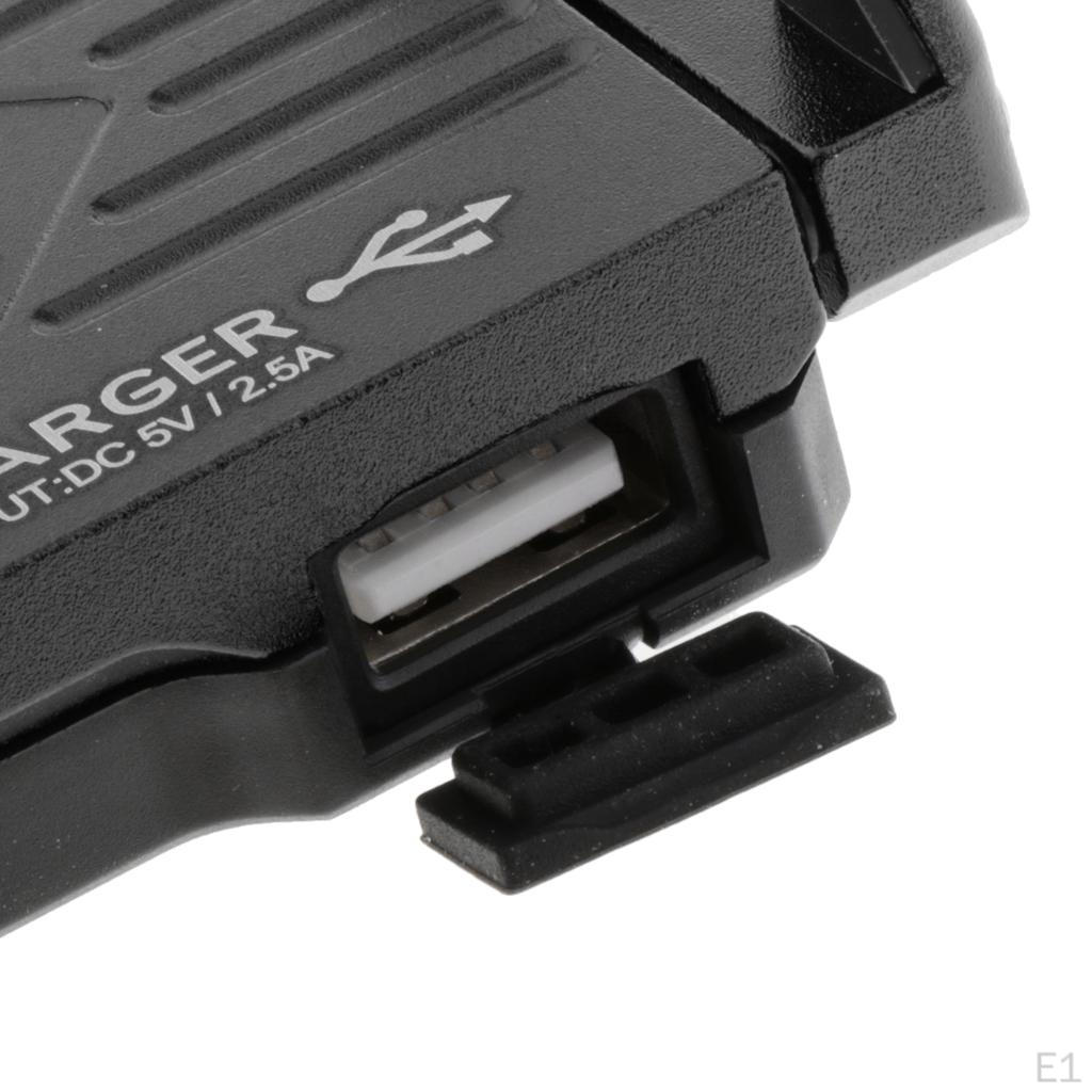 Adjustable Universal Motorbike Handlebar Phone Holder Stand Clip USB Charger