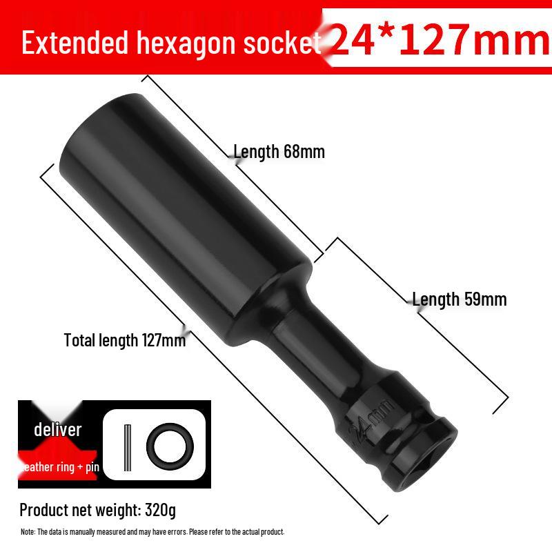 Ultra-Thin Long Thin-Wall Impact Socket Wrench for Motorcycle & Electric Vehicle Repair