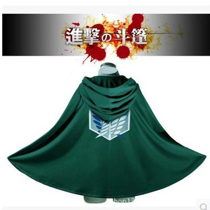 Halloween Attack on Titan Survey Corps Freedom Wing Commander Cloak Cape Cosplay Anime Costume