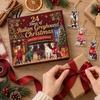 Christmas Tree Hanging Decorations Greyhound Advent Calendar 24 Days Countdown 2D Day Flat Acrylic Dog Ornaments for Holiday Decoration Calendar
