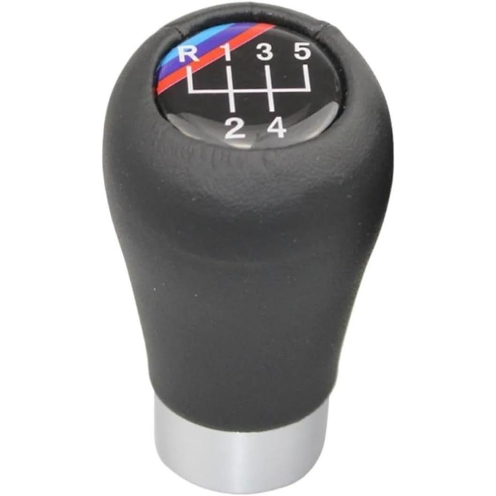 5/6 Speed Shift Knob Leather Fit for BMW E36 E46 E34 Shifter Knobs Transmission Gear Stick Shifting Lever Manual Cars Truck(5 Speed)