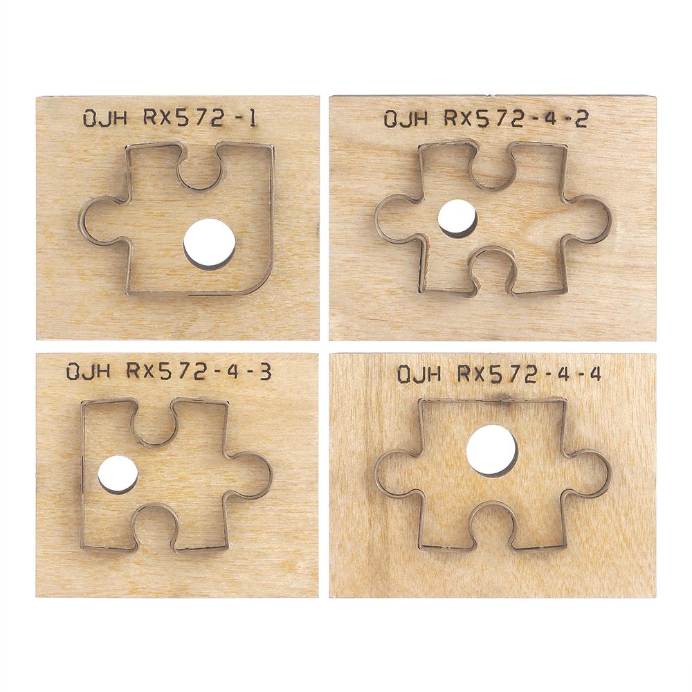

1set Leather Stamping Puzzle Knife Mold, Manual Diy Cutting Die, Metal Punch Model, Leather Handicraft Drilling Punching Tools