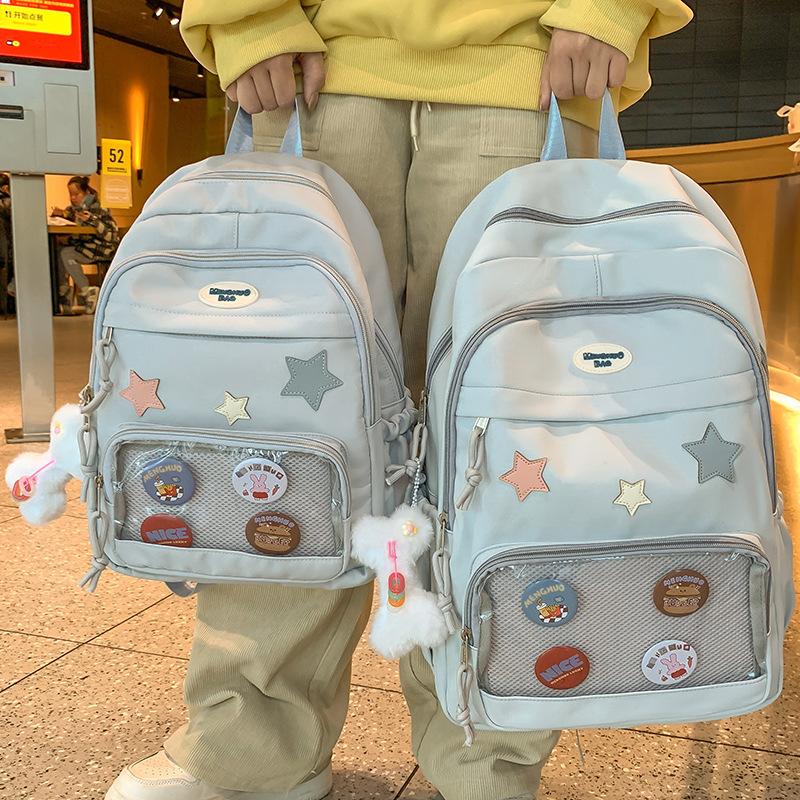 Schoolbag Children  Elementary School Students Girls  Junior High School Students  Star Backpacks  College Students  Backpacks