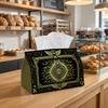1pc Party Tissue Box,Mystical Esoteric Occult,Multifunctional Tissue Holder,All Seeing Eye Geometric Ray,Outdoor Party Supplies, Everyday Desktop Tiss