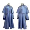 Damen Blaues Kleid Umhang Hut Set Rollenspiel Kostüm