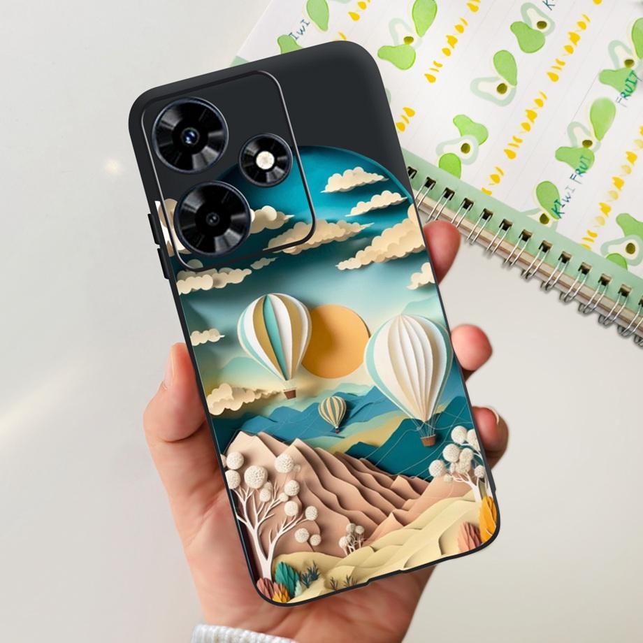 

For Infinix Hot 30 4G 5G Case Hot 30i NFC Hot 30 Play NFC Cute Cartoon Luxury Soft Silicon Matte Phone Case Back Cover Capas Infinix Hot 30 4G