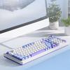 Three Mode 2.4G Bluetooth Wired Keyboard ABS RGB Backlight Keyboard  PC Gift