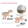 Brachiosaurus T-Rex Jurassic Dinosaur Rainbow Sun Wall Art Canvas Prints Painting Education Posters Pictures Boy Kids Room Decor