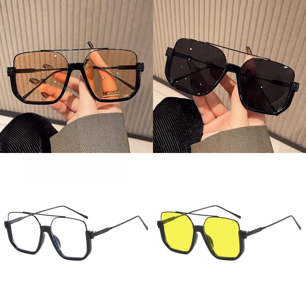 Retro Square Sunglasses For Women Men Uv400 Protection Stylish Travel Fashion Accessories