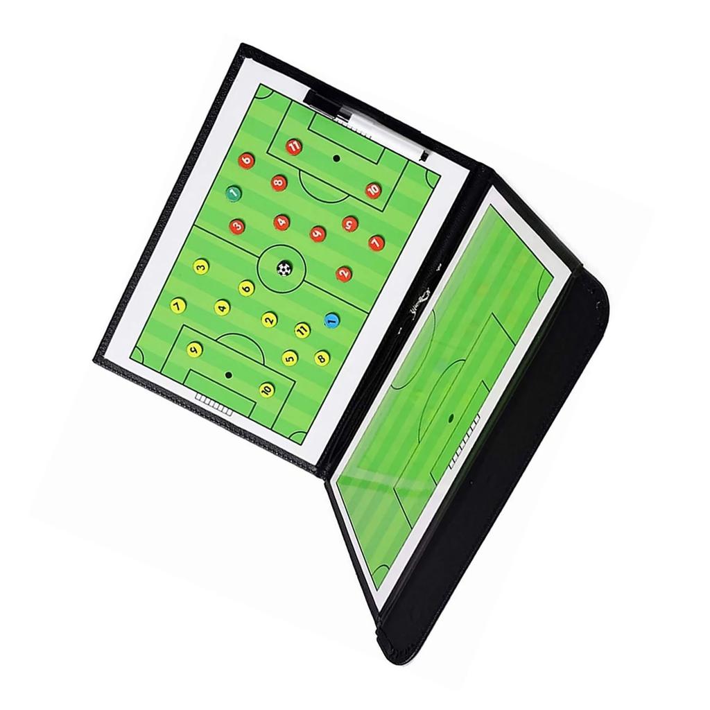 Football Coaching Clipboard Anti Deformation High Strength Portable Football Coaching Board Double Sides Magnetic for Guidance