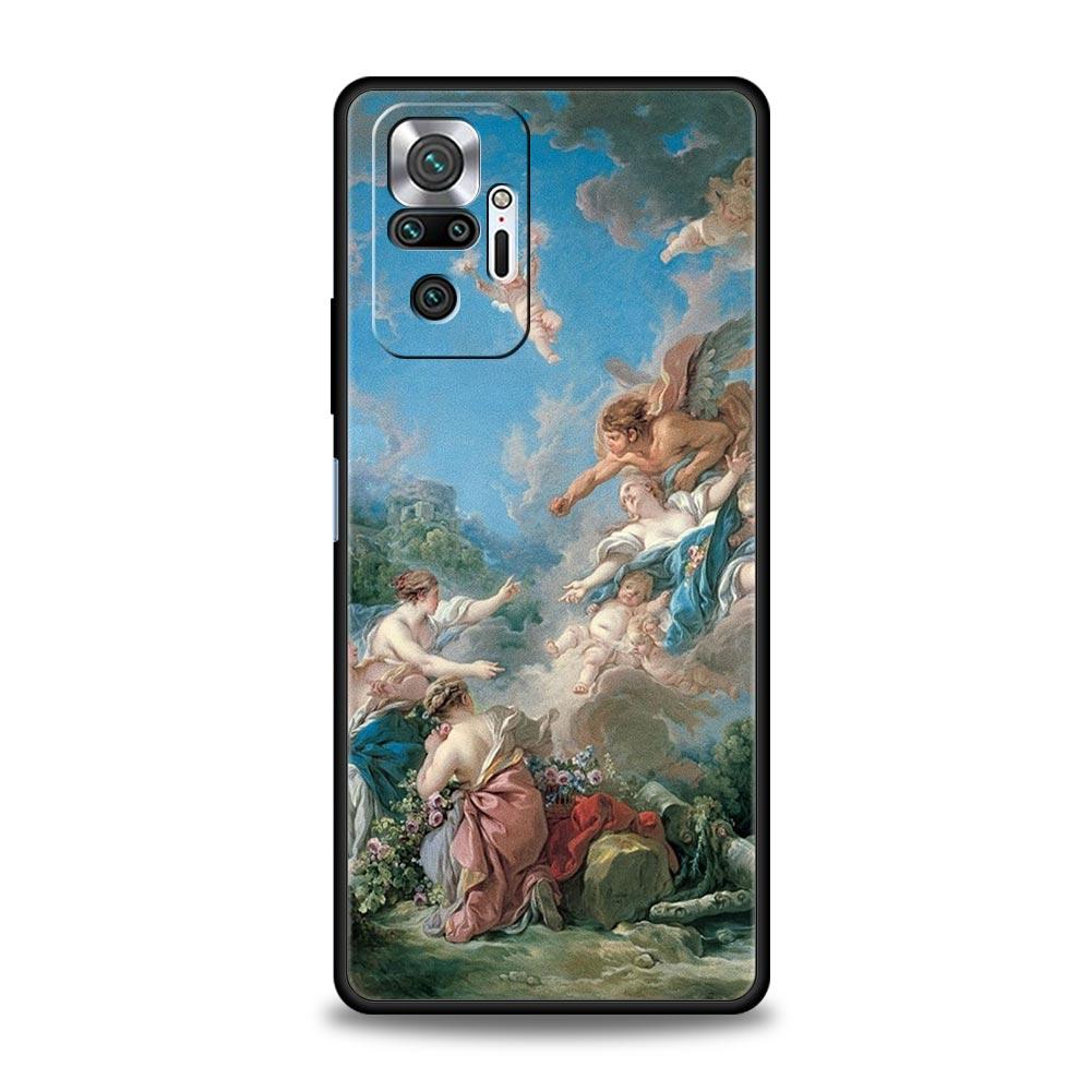 Classical Aesthetic Art Phone Case For Xiaomi Redmi Note 14 13 5G 10 11 12 Pro Plus 4G 14C 13C 12C 10C Black Cover