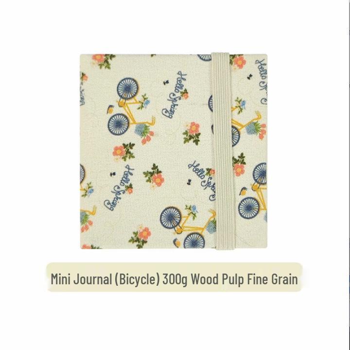 Zun Jue Portable 100% Cotton Watercolor Accordion Journal, 300g Fine Grain Fabric Book for Art Students