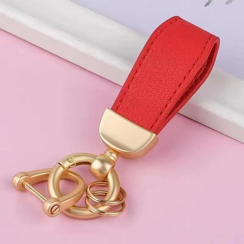 Key Holder Leather Car Keyring Key Anti-lost Car Key Pendant Small Gift