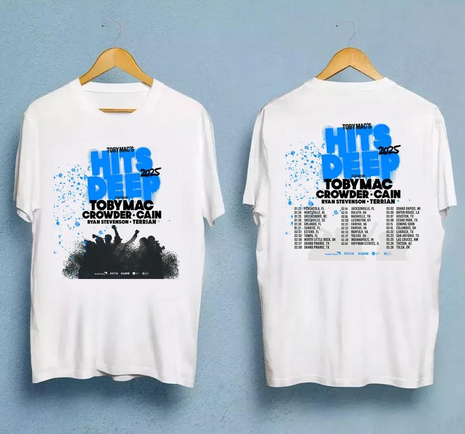 

TobyMac Hits Deep Tour 2025 Two-Sided Heavyweight T-Shirt – Men’s S