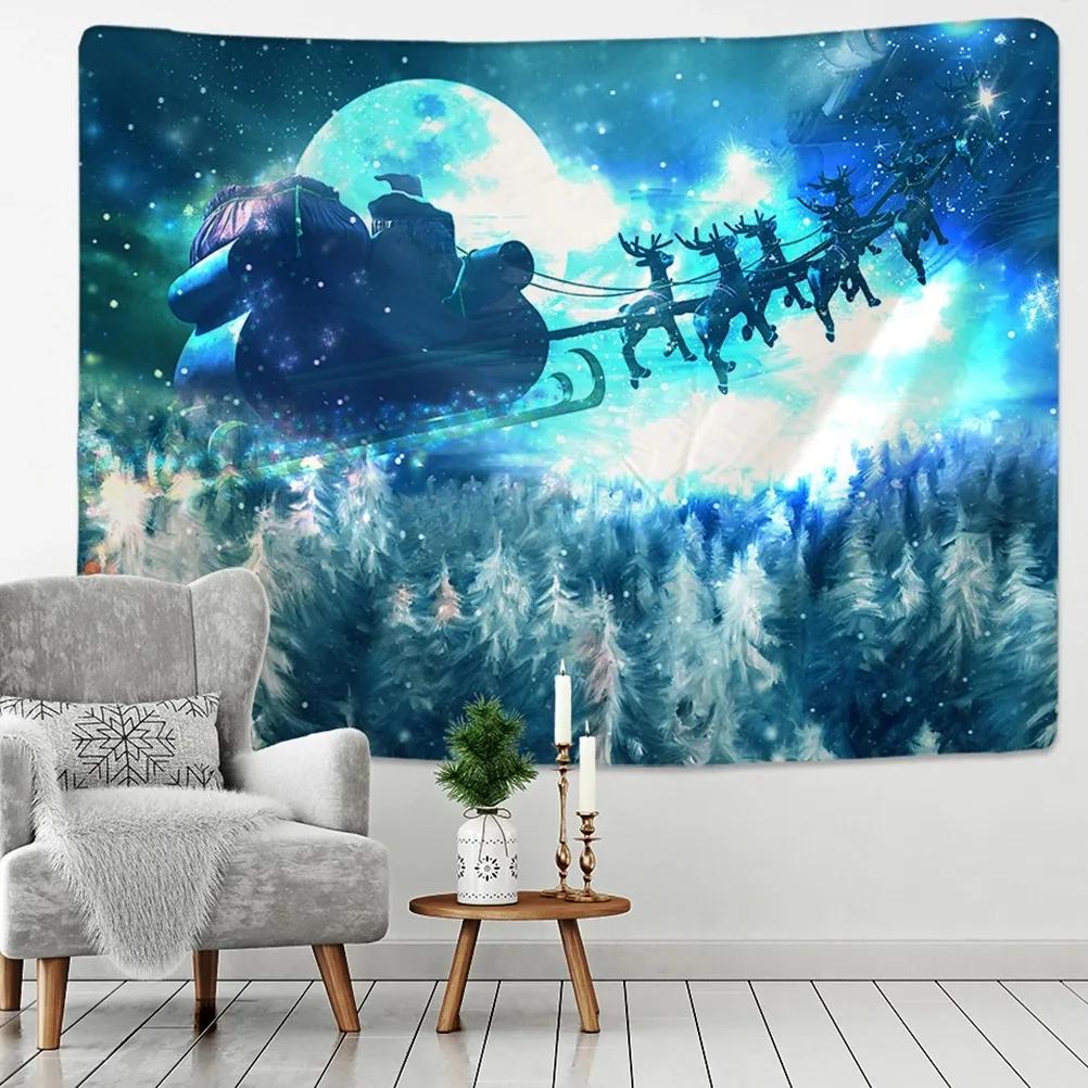 Christmas Tree Snowman Decorative Tapestry Home Living Room Bedroom Wall Decoration