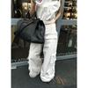 0122stepll Motor Force Sleeveless Tops Sexy Sexy Slimming Spring Light Khaki Cargo Pants Suit