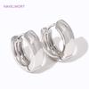 2 Sizes Round Earrings 18K Gold Plated Circle Hoop Earrings,For Women Jewellery Simple Hoop Circle Earring Ladies Party Gift