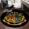 1pc Hogwarts4 Carpet, Round Rug, Comfortable, Suitable for Entryways, Living Rooms, Office, And Bedrooms, Christmas Decoration